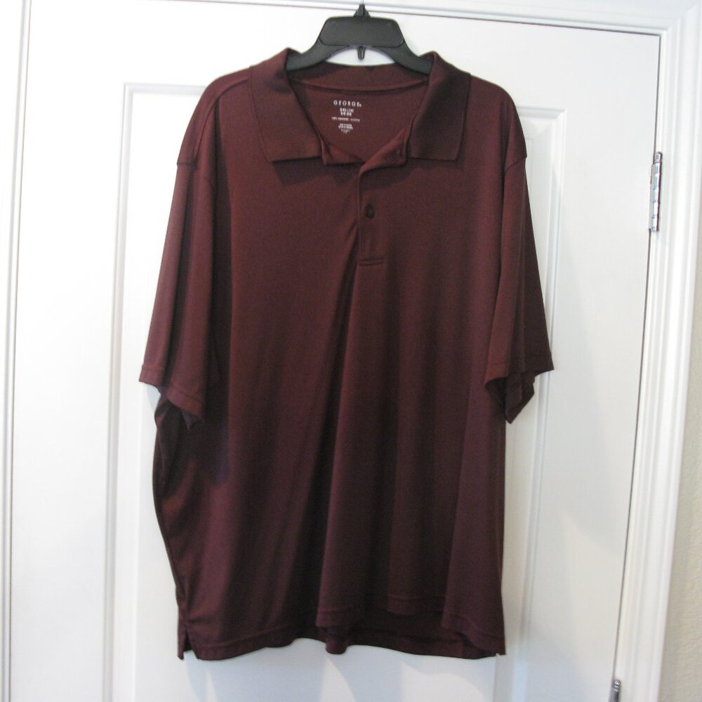 George size 3X Men's Polo Top Short Sleeve Polo Top